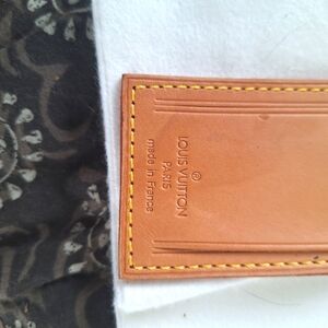 Louis Vuitton Vachetta Leather Luggage Tag